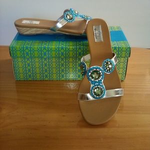 Hot in Hollywood jeweled sandals 8.5 slipper HH